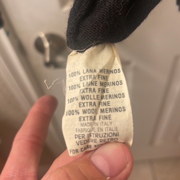 Vintage 100% Merino Wool Made in Italy Polo - Picture 3 of 6